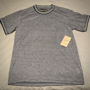 Faze1 Striped Ringer Tee Navy Heather Men’s XL